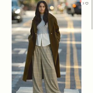 Anthropologie Dark Olive Pea Coat